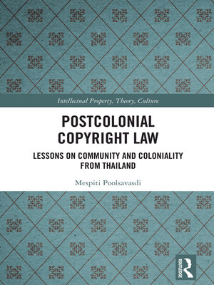 cover image of Postcolonial Copyright Law